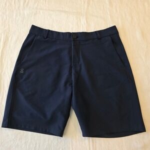 UNRL Golf Apex Shorts Men Large 34-36 Navy Blue 8.5 Inch Inseam Stretch Athletic